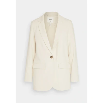 Afbeelding van OBJECT rechtvallende blazer OBJSIGRID van gerecycled polyester offwhite