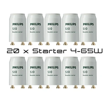 Afbeelding van 20 stuks Philips S10 Ecoclick Starter voor tl buizen van 4 65 watt