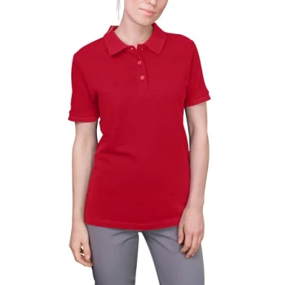 Afbeelding van Women&#039;s &#039;Luxury Stretch&#039; Polo met korte mouwen Red 4XL
