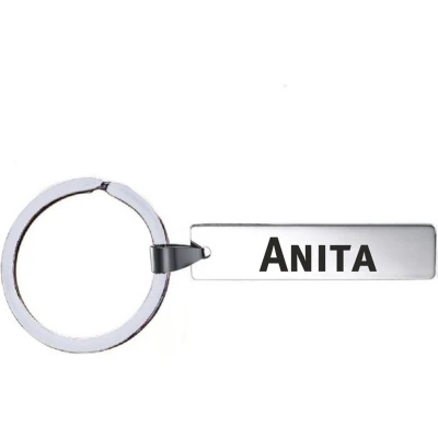 Afbeelding van Sleutelhanger Met Naam Anita RVS