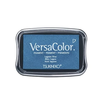 Afbeelding van Rayher Hobby 29017390 Tsukineko Versa Color Pigment stempelkussen, lagune, 9,6 x 6,3 1,8 cm, inkt op waterbasis