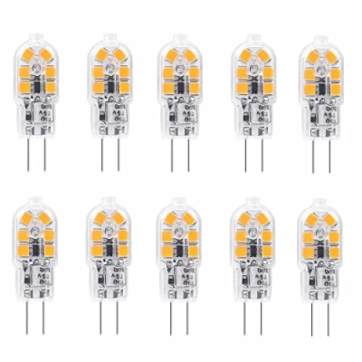 Afbeelding van Jiotouhu 220V 240V AC G4 LED Mini korte glazen lamp 2W warm wit 3000K vervangt 20W halogeenlamp niet dimbaar (niet laagspanning 12V), 10 stuks