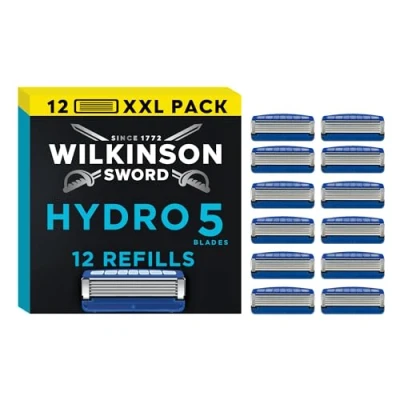 Afbeelding van Wilkinson Sword Hydro 5 Skin Protect Regular scheermesjes voor heren, 10 + 2, 12 stuks