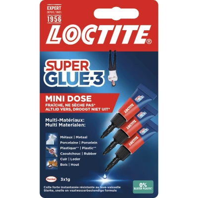 Afbeelding van Loctite secondelijm sg 3 minitrio 3x 1 gr