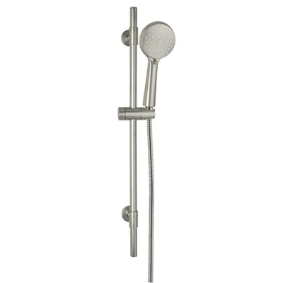 Afbeelding van Young Douchestang 66 cm van geborsteld roestvrij staal, douchekop met 3 functies, doucheslang 150 cm, geschikt voor doorstroomboiler, universele aansluiting ½&quot;, mat zilver