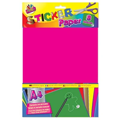 Afbeelding van Art Box Peel en Seal Stickerpapier 8 Pack, Diverse, A4