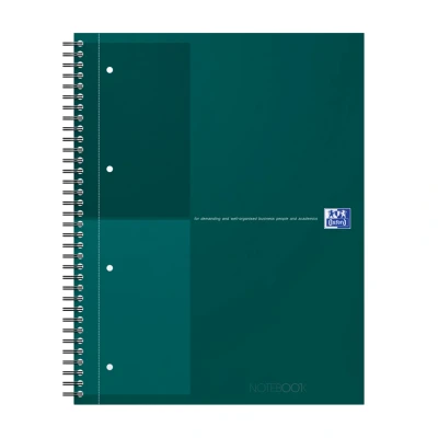 Afbeelding van Spiraalblok Oxford International Notebook A4+ lijn Groen