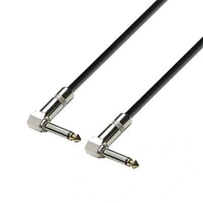 Afbeelding van Adam Hall Cables 3 Star IRR 0030 instrumentenkabel (jack 6,35 mm jack hoek naar mono jackstekker, 0,3 m)