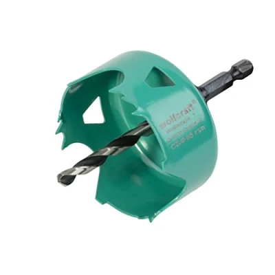 Afbeelding van wolfcraft Carbonstalen gatenzaag, Ø 65 mm I 5967000 Voor het installeren van elektra en sanitair in hout afwerkplaten