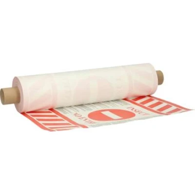 Afbeelding van Quarantaine Lijmband rondom pallet Wit Rood One Size