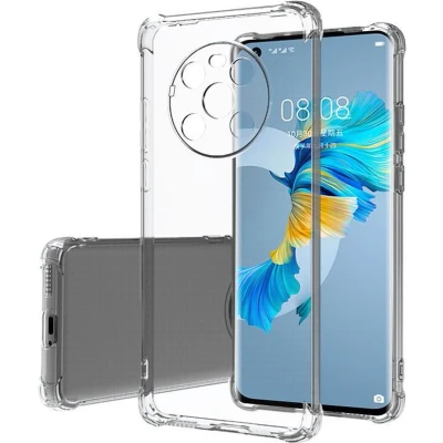 Afbeelding van Hoesje geschikt voor Huawei Mate 40 Clear Soft Case Siliconen Back Cover Shock Proof TPU Transparant