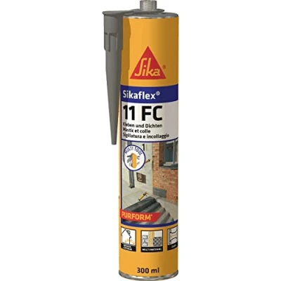 Afbeelding van Sika flex 11FC Purform (nieuwe versie van Sikaflex 11 FC+) universeel inzetbare elastische lijm en kit 300 ml cartridge (1, betongrijs)