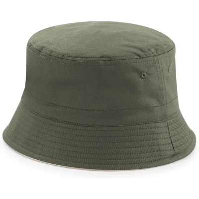 Afbeelding van Senvi Reversible Bucket Hat Maat L/XL Olive Groen/Stone