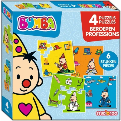 Afbeelding van Studio 100 puzzel Bumba beroepen 4 x 6 stukjes