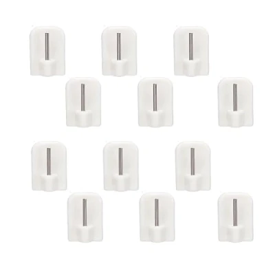 Afbeelding van Lmyzcbzl gordijnhaken, zelfklevend, 12 stuks gordijnroedes, haken, zelfklevende gordijnroedehaken