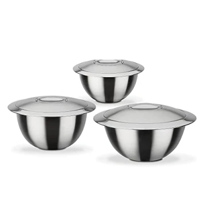 Afbeelding van GSW 552417 Serveerthermokom met deksel, 6 delige set, roestvrij staal