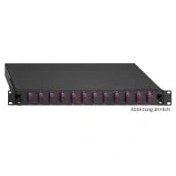 Afbeelding van Rutenbeck 24 x LC D OM3 aqua Glasvezel splitterbox poorten 1 HE