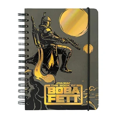 Afbeelding van Bullet Journal Notitieboek The Book Of Boba Fett Hardcover Notitieblok A5 Ringband Dotted Notebbok