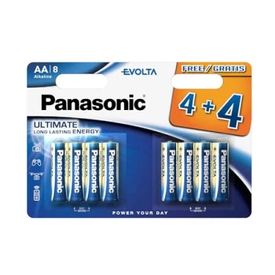 Afbeelding van 8 x AA Penlite batterijen Evolta Kassakoopje Max 2 per klant