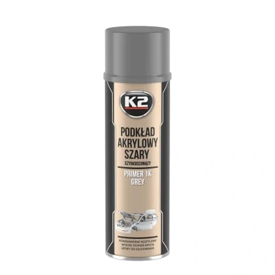 Afbeelding van K2 Acryl primer, sneldrogend, grondlaag voor autolak, hechtgrond, grijs 500 ml.