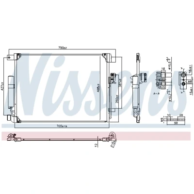 Afbeelding van Nissens Airco condensor 941208