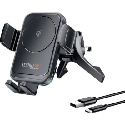 Afbeelding van Technaxx TX 322 5259 Inductielader 2 A Uitgangen Qi standaard Zwart