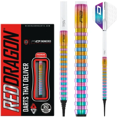 Afbeelding van RED DRAGON Javelin Spectron: Softip Tungsten Steel Dartpijlen Professioneel 18 gram vat, 20 totaal gewicht