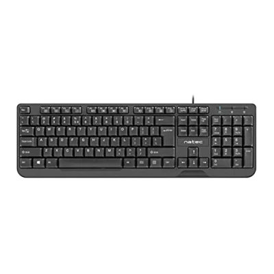 Afbeelding van TOETSENBORD NATEC TROUT US LAY OUT SLIM ZWART