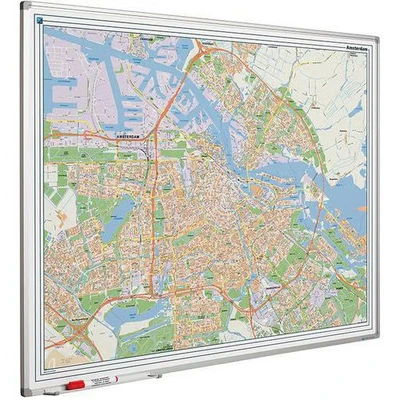 Afbeelding van Landkaart bord Softline profiel 8mm, Amsterdam