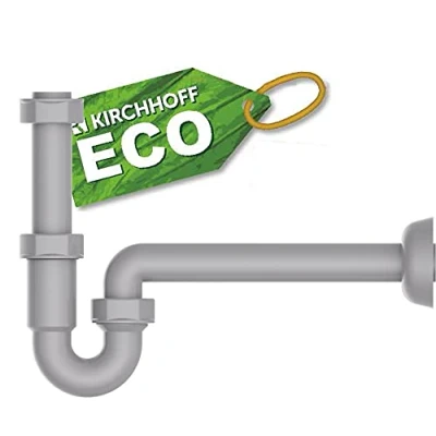 Afbeelding van Kirchhoff ECO SAVE kunststof sifon grijs, 1 1/4&quot; x 32 mm 98801049