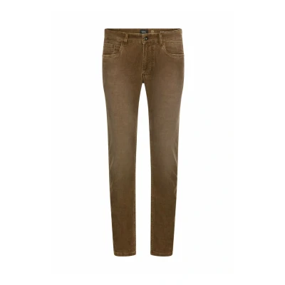 Afbeelding van camel active Slim Fit 5 pocket broek Maat menswear 38/34 Sepia bruin