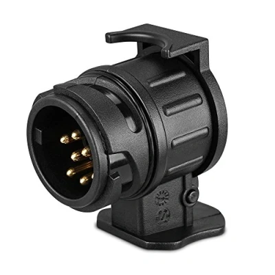 Afbeelding van Aanhangeradapter, HEQUN adapter voor auto en aanhanger, 13 polig naar 7 (adapter/trekhaak van pins aanhanger)