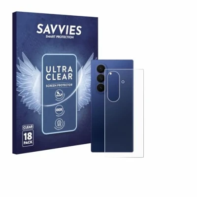 Afbeelding van Savvies Screenprotector voor Samsung Galaxy Z Fold 7 (Achterkant) Folie Beschermfolie transparant (18 Stuks)