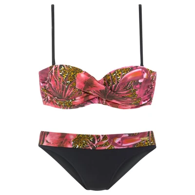 Afbeelding van Lascana Beugelbikini in bandeaumodel met jungle look