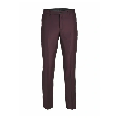 Afbeelding van JACK &amp; JONES Jprsolaris Trouser Noos kostuumbroek voor heren, Winetasting/Fit: super slim fit, 46