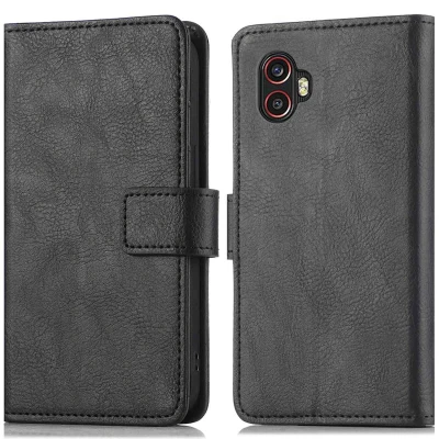 Afbeelding van Samsung Galaxy Xcover 6 Pro Hoesje Kunstleder iMoshion Bookcase Zwart Telefoonhoesje