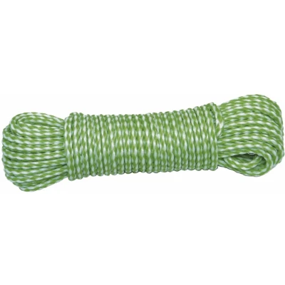 Afbeelding van AMIG Paracord Touw 20 meter D4mm 100kg PP/PE lichtgroen/wit