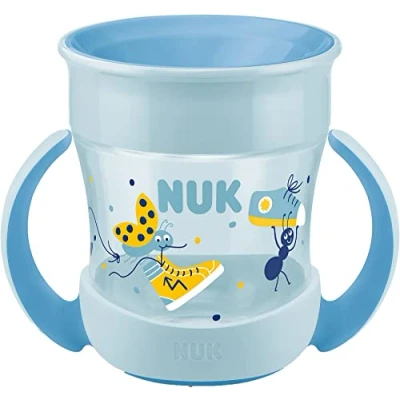 Afbeelding van NUK Mini Magische Beker Drinkbeker Licht blauw 6+m