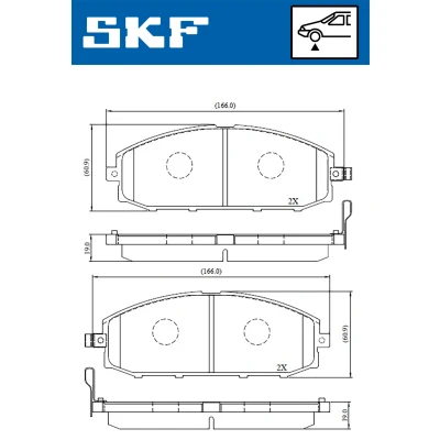 Afbeelding van SKF Remblokset VKBP 80509 A