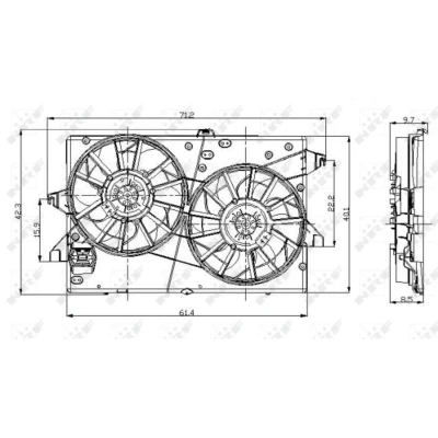 Afbeelding van Koelventilatorwiel NRF 47003