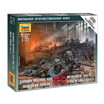 Afbeelding van Zvezda German Machinegun Crew East Front 1941 (Zve6106) modelbouwsets, hobbybouwspeelgoed voor kinderen, modelverf en accessoires