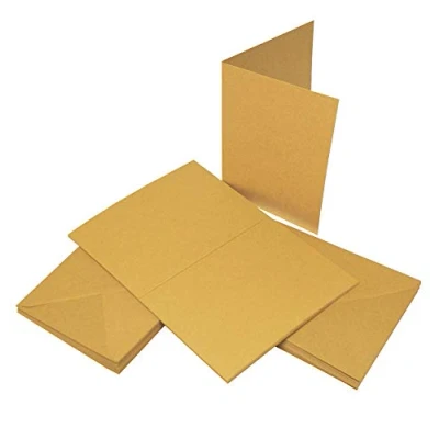 Afbeelding van Craft UK 2049 C6 Kraft Kaart en Envelop pak van 50 Bruin
