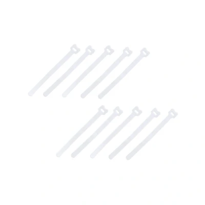 Afbeelding van Kortpack Klittenband Cable Ties 10 Stuks . Wit. 200 X 12.5mm. Wit (10 Stuks)