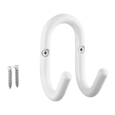 Afbeelding van SOTECH jashaak FARA 88 x 51 mm staal witte wandkapstok hanger