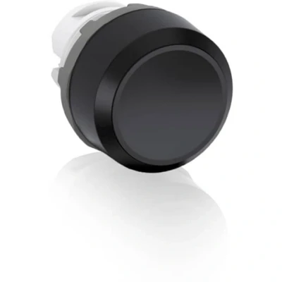 Afbeelding van ABB Drukknopbedieningselement MP1 10B drukknop plat, Knoppen + Schakelaars, Zwart