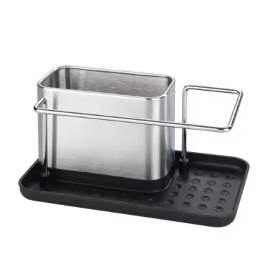 Afbeelding van WENKO Afdruiprek Edelstaal Orio Spoelbak Caddy, roestvrij (1 delig)