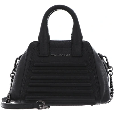 Afbeelding van MANDARINA DUCK Leren Handtas Schoudertas I Con Tote Nero Zwart