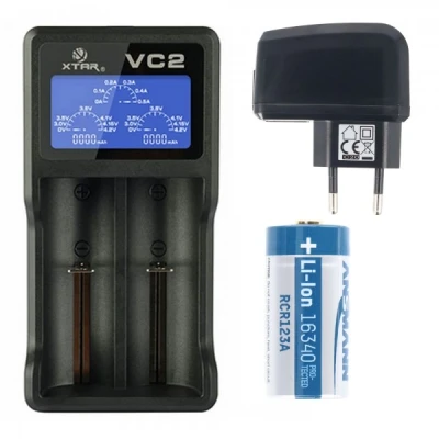 Afbeelding van CR123A accu geschikt voor de FLIR Breach PTQ136 warmtebeeldcamera Li ion inclusief oplader