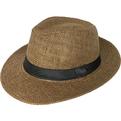 Afbeelding van Miobo Panamahoed Mountain Strohoed Bogarthoed Zomerhoed, bruin, 56 57