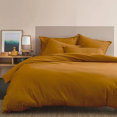 Afbeelding van Matt &amp; Rose Dekbedovertrek Karamel Hotelmaat 260 x 240 cm, zonder kussenslopen Katoen